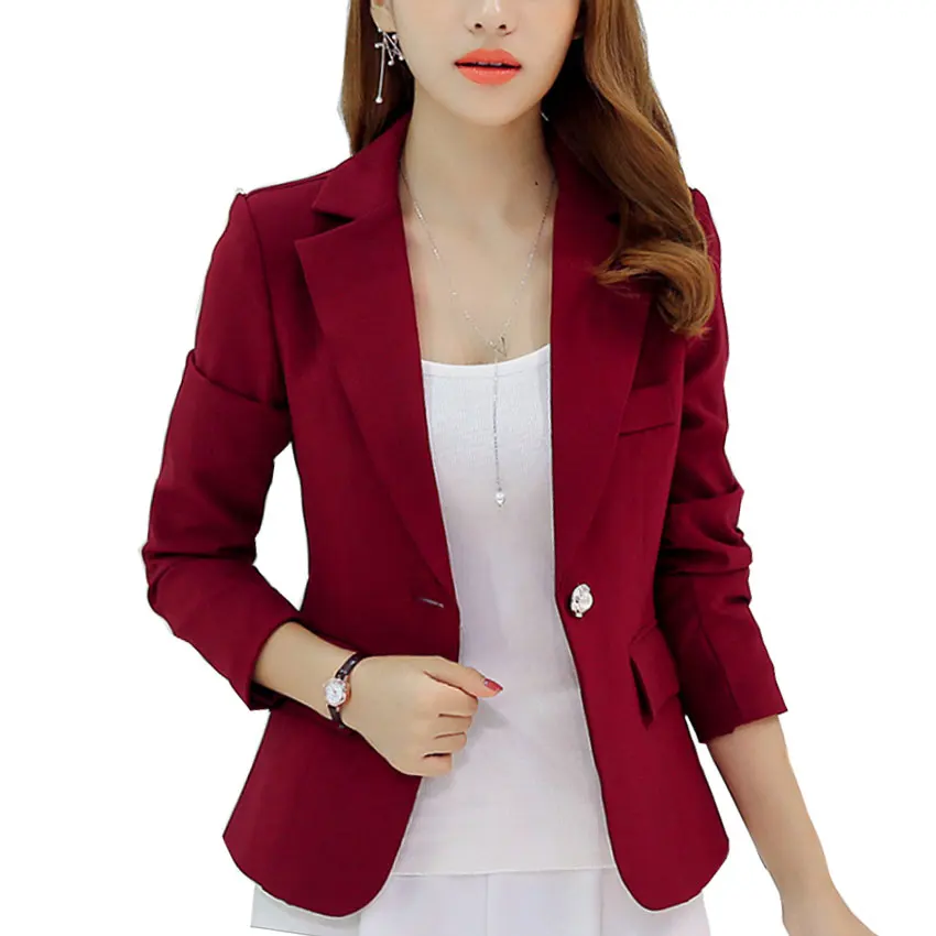 New Long-sleeved Slim Women Blazers And Jackets Small Women Suit Korean ...