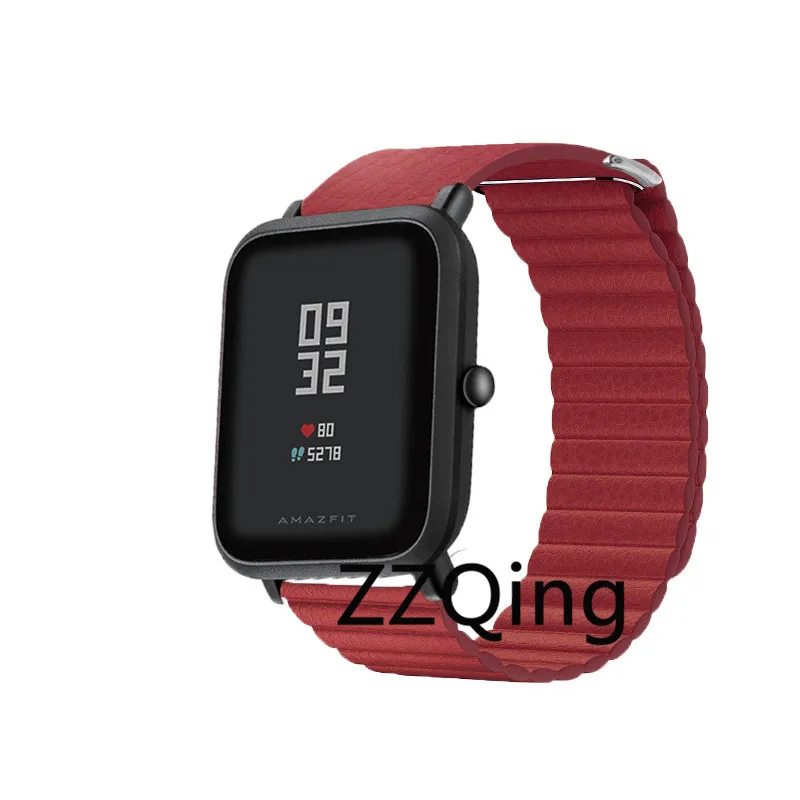 Браслет для huami Amazfit bip/gts ремешок спортивные часы кожаный браслет 20 мм Amazfit bip lite ремешок для Xiaomi Mijia кварцевый ремень