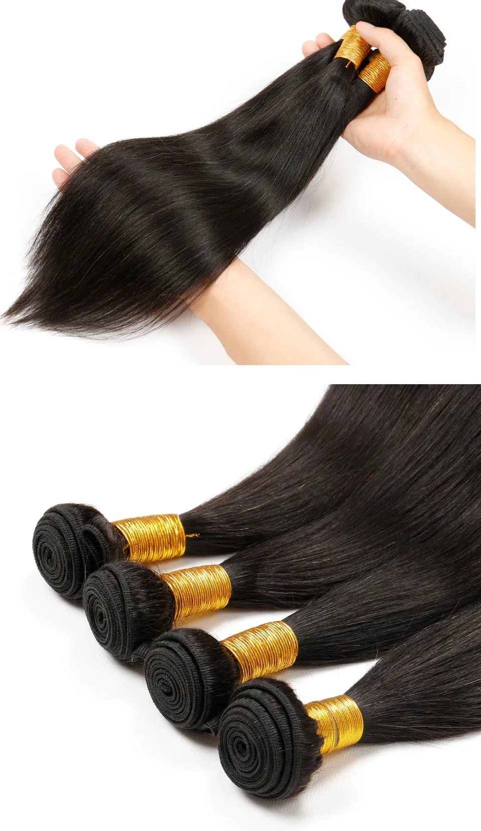 Brazilian Virgin Hair Straight 4 Bundles (6)