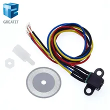 Greatzt sensor de velocidade fotoelétrico codificador codificado disco código roda para freescale carro inteligente 5v para arduino diy