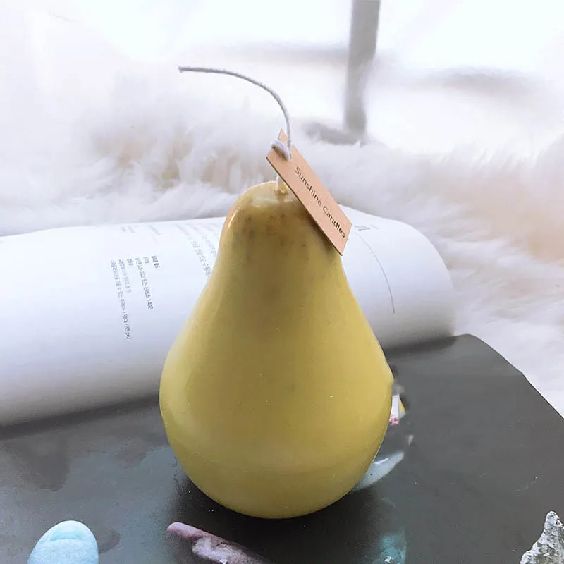 

Fruit shape candle mould Pear mold Acrylic plastic candle mold Homemade scented candle