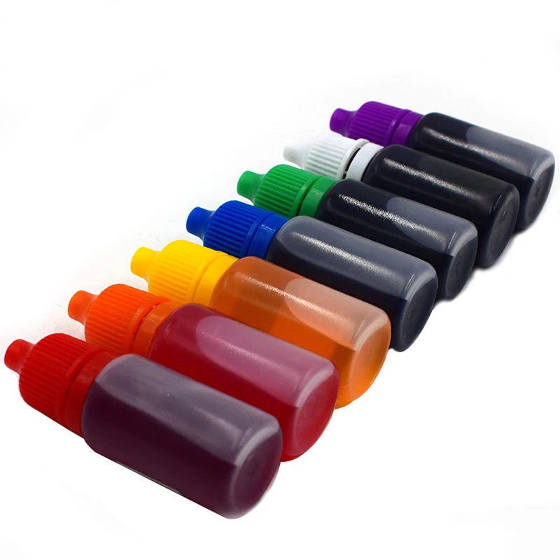 

10ml Dyeing Pigment for Slime Crystal Mud UV Resin Dyeing Water Oil Dual Use Pigment DIY Craft Slime Supplies