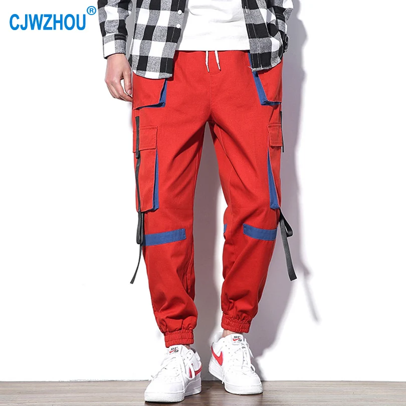 

Men Cargo pants 98% cotton many pockets baggy cargo trousers male jogger fashion hip hop Summer trousers for men Size 5XL HK130