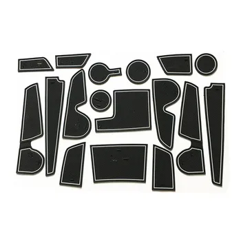 

Accessories Non-slip Mat For IX25 Creta Cup Door Groove Mat For Hyundai Creta IX25 Armrest Storage Mat 17 Pcs/Set 2015 2016 2017