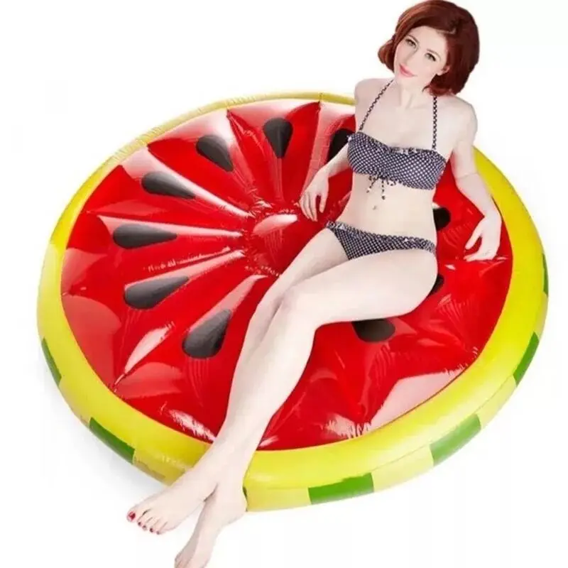 Бесплатная Надувное ПВХ диаметр 143 см надувные арбуз плавающей строки для бассейн игрушки обеденный коляска для Портативный