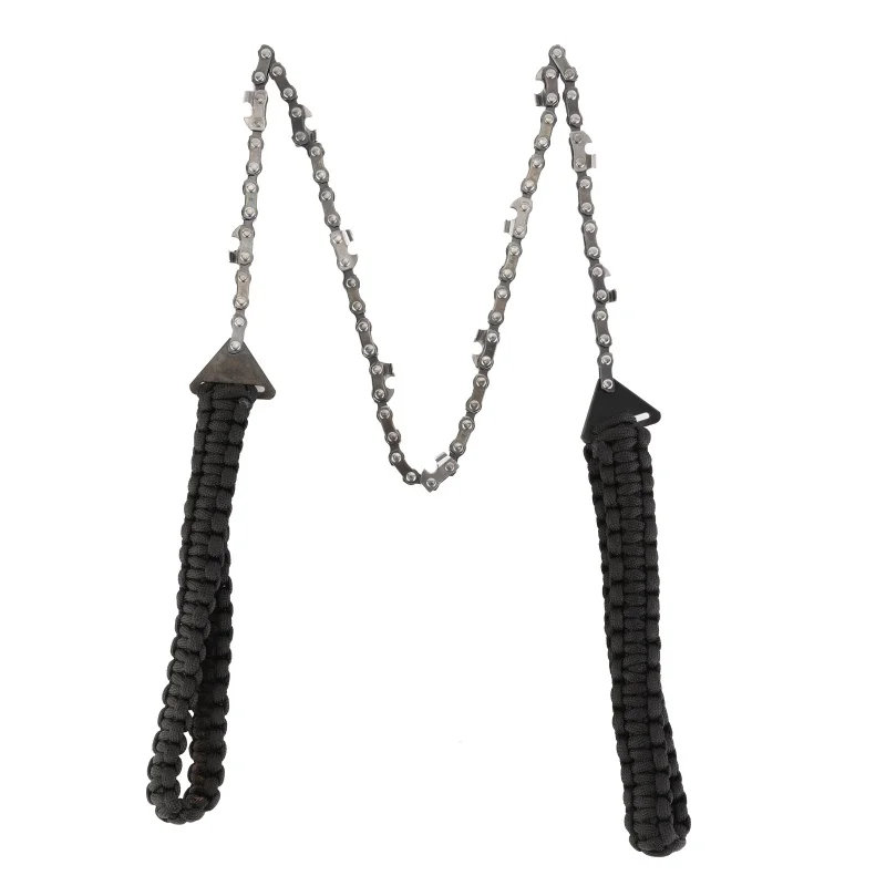 

Pocket Chainsaw Steel Teeth With Paracord Handle Outdoor Camping Hiking Survival Pocket Hand Chainsaw Hunting Emergency Tools