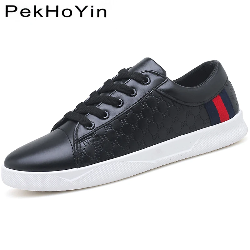 

New Fashion Brand Leather Men Casual Shoes Soft Footwear Flat Autumn Male Walking Shoes Superstar Comfortable Men Designer Shoes