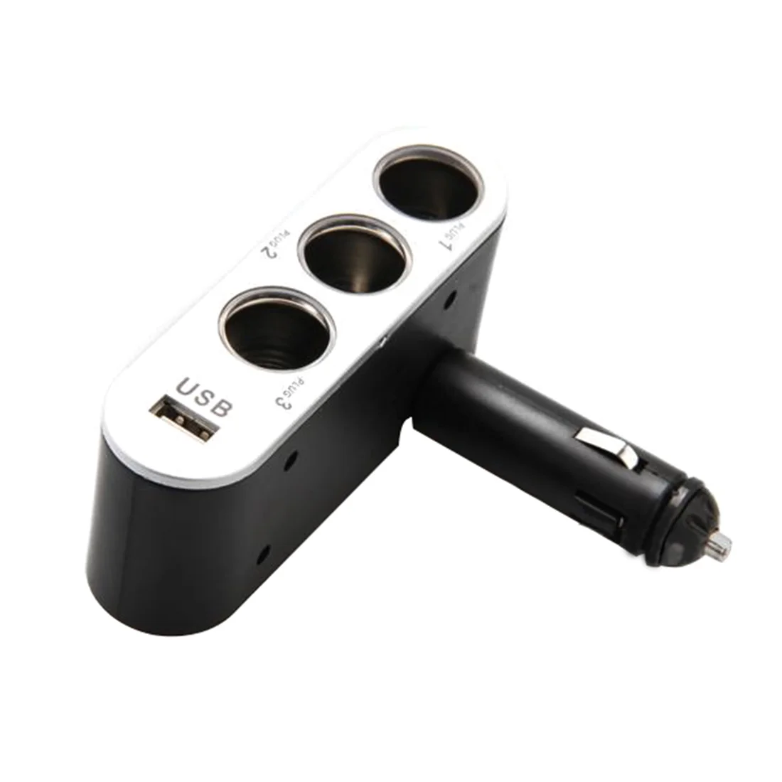 

Dewtreetali 2016 New 12V 24V Dc 3 Way Usb Socket Car Cigarette Lighter Power Adapter Splitter Portable