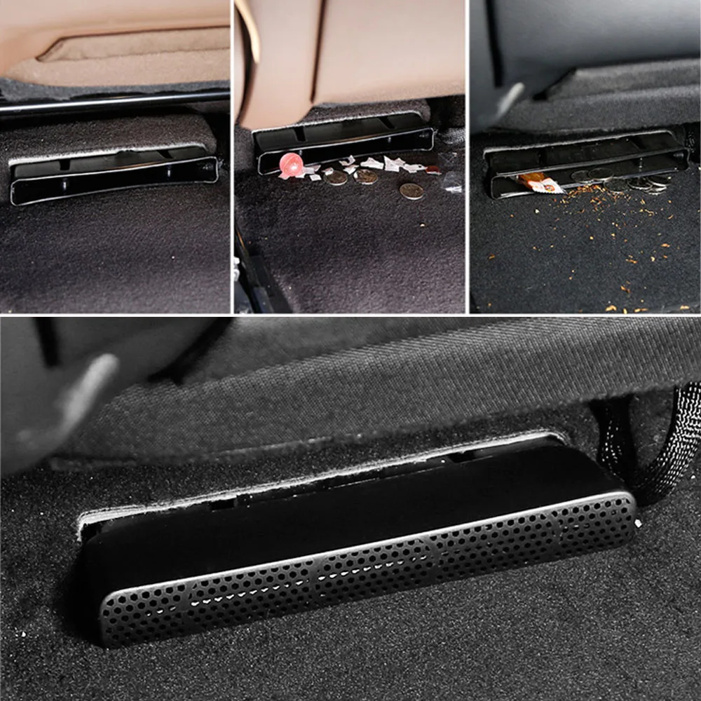 For Peugeot 3008 5008 2nd Gen 2017 2018 Under Seat Floor Rear AC Heater Air Conditioner Duct Vent Cover Grill Outlet Covers (4)