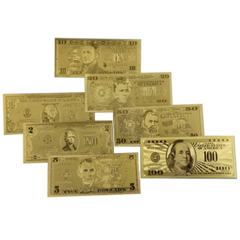 Hot Sale 24k Gold Banknote USD Golden Bills Plated Fake Money 10 Dollars  Collections Banknotes 10pcs Free Shipping - AliExpress