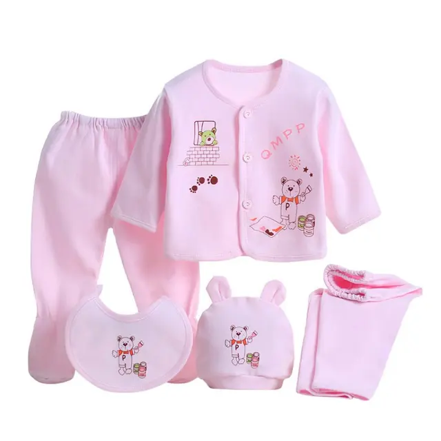 5pcs Baby Clothes Set 0 3 Months Newborn Baby Clothing Set Baby Boy