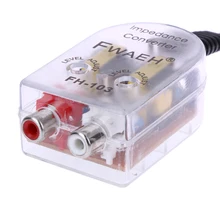 Car Speaker to RCA Level Adaptor High to Low Sockets Auto Line Out Audio Comverter Sound Subwoofer Amplifier