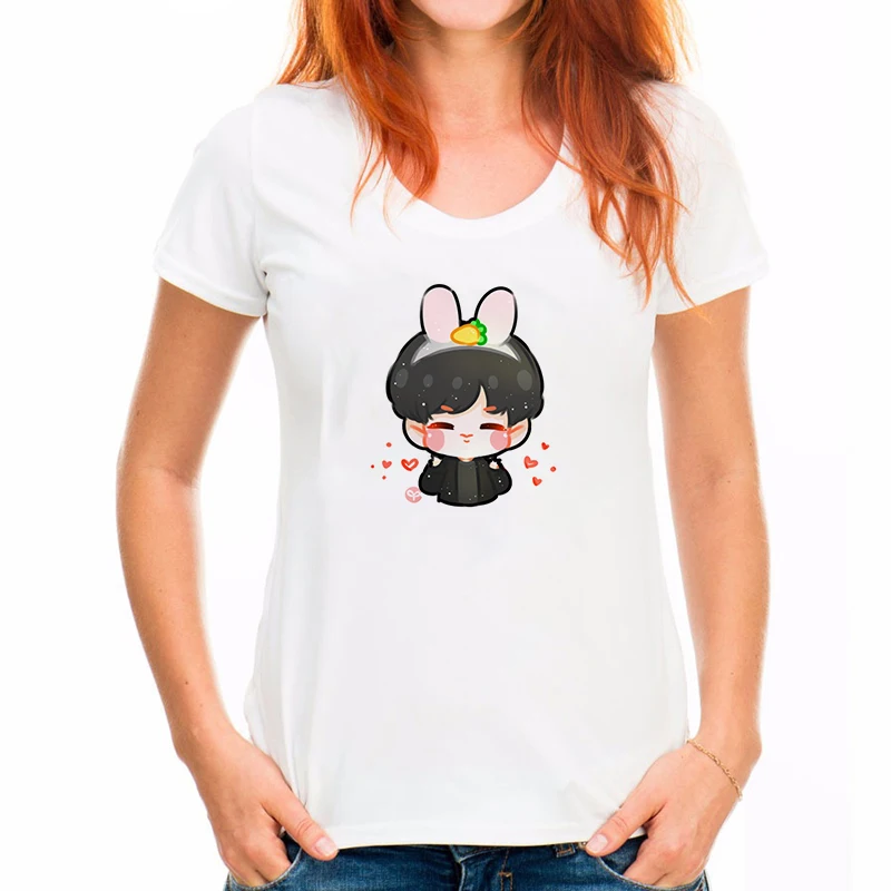 2019 Summer Fashion Cool Print Female T-shirt White Cotton Women Tshirts Summer Casual Harajuku T Shirt Femme Top