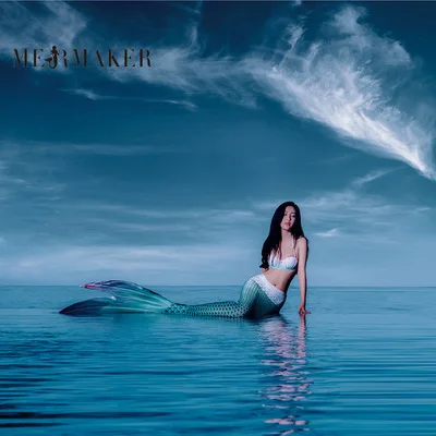 

5pcs/set New Mermaid Tail with Flippers Bikini Swimmable Girl Women Cosplay Costume Mermaid Tails for Swimming Adults Swimsuit