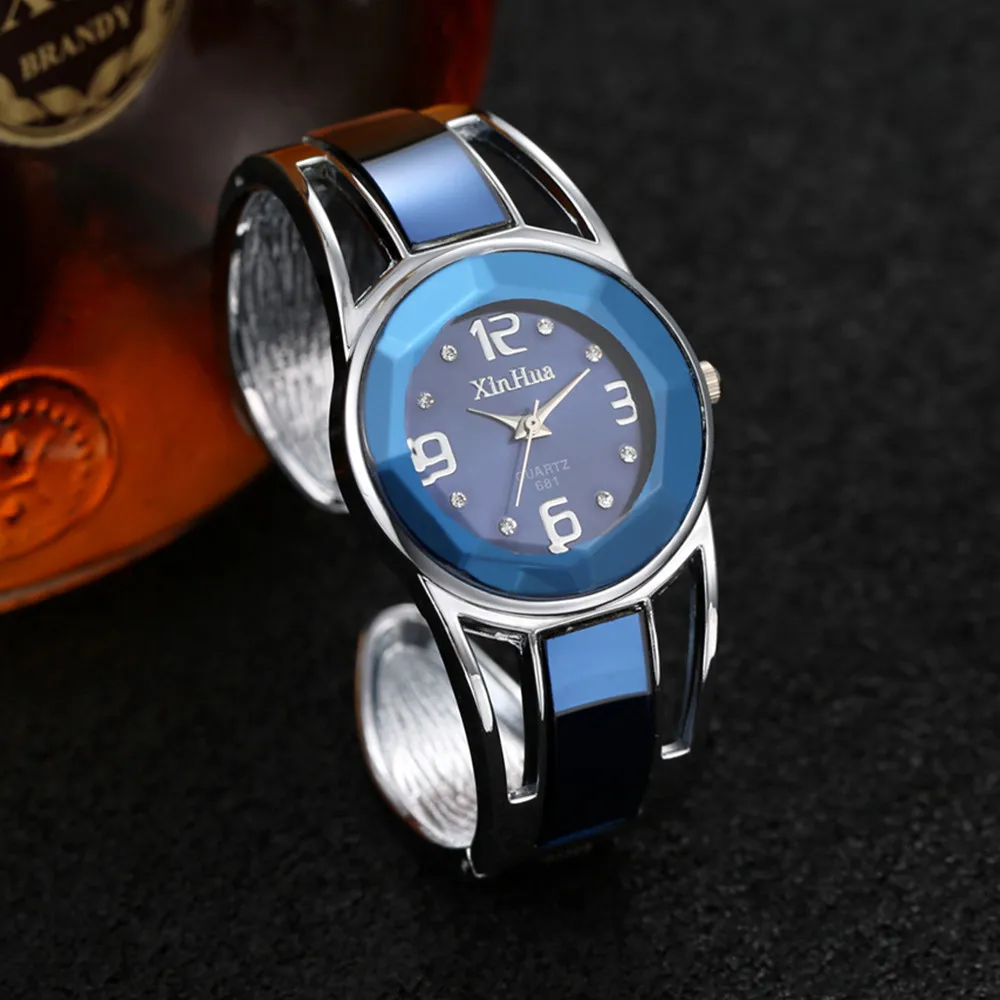 Reloj mujer 2018 Лидер продаж Синьхуа часы-браслет для женщин Элитный бренд нержавеющая сталь циферблат кварцевые наручные часы женские часы