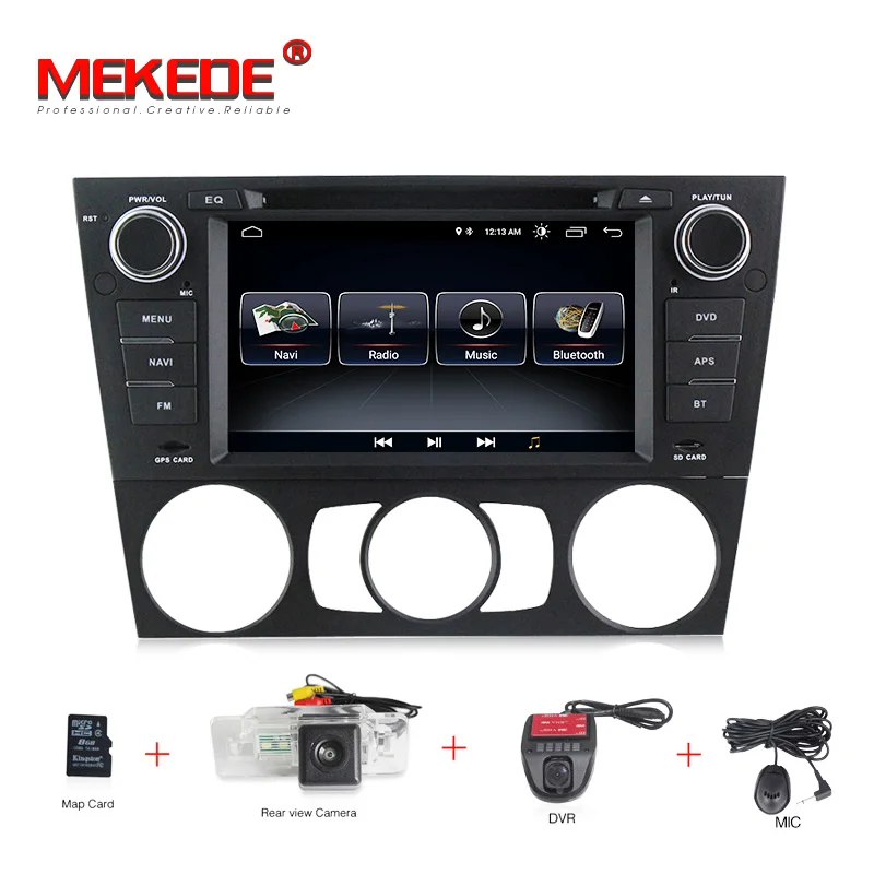 

free shipping Android 8.1 1G RAM 16G ROM GPS Navi 7 "Inch Car DVD Multimedia for BMW E90/E91/E92/E93 with RDS/Radio+8G map