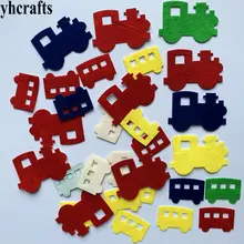 1 пакет(30-50 шт) Автомобильные войлочные наклейки для автомобиля, тканевые поделки, Обучающие Игрушки для раннего развития, самообучения, детского сада, ремесла, подарки