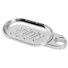 12.5*8cm Bathroom Shower Rail Soap Dish Box Holder Rod ABS Silver Soap dish 12.5*8cm Bathroom Shower Rail Soap Dish Box Holder Rod ABS Silver Soap dish