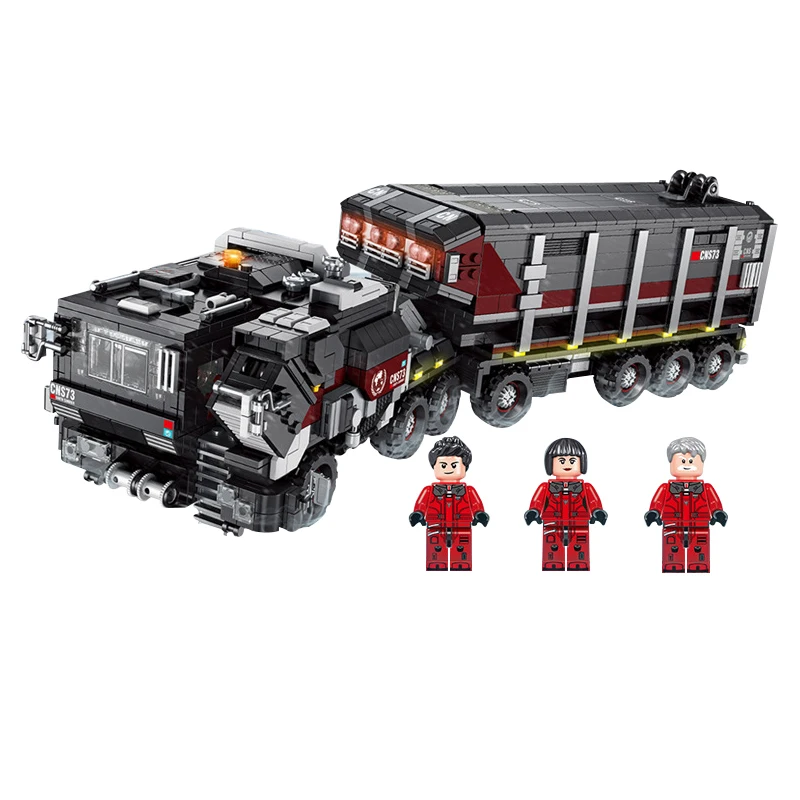 Legoing City Creator The Wandering Earth Movie Truck Car Light-Emitting Parts Building Blocks Toys For Children City Legoing