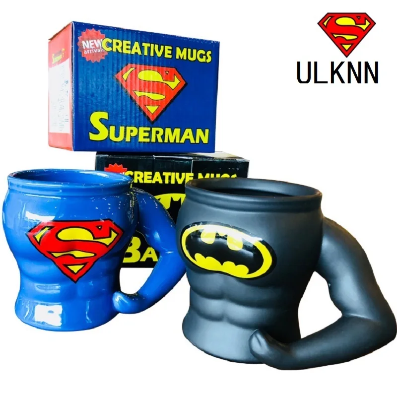 ULKNN Мстители Лига Супермен Бэтмен 3D доспехи Loricae кружки керамическая кофейная чашка офисные украшения Copo мультфильм посуда для напитков хороший подарок
