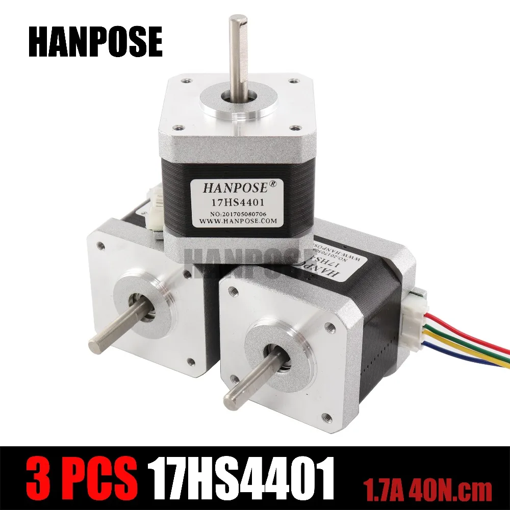 3 قطع 4-lead nema17 نيما السائر المحركات 42 محرك 17 محرك 42 42bygh 1.7a (17HS4401) تستخدم ل 3d الطابعة و cnc