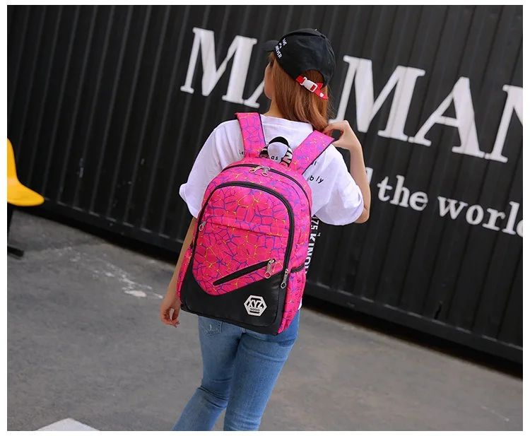 Девочки школьные детские рюкзаки модный школьный рюкзак для девочек-подростков 3 шт./компл. высокое качество холст школьный ранец mochila Infantil