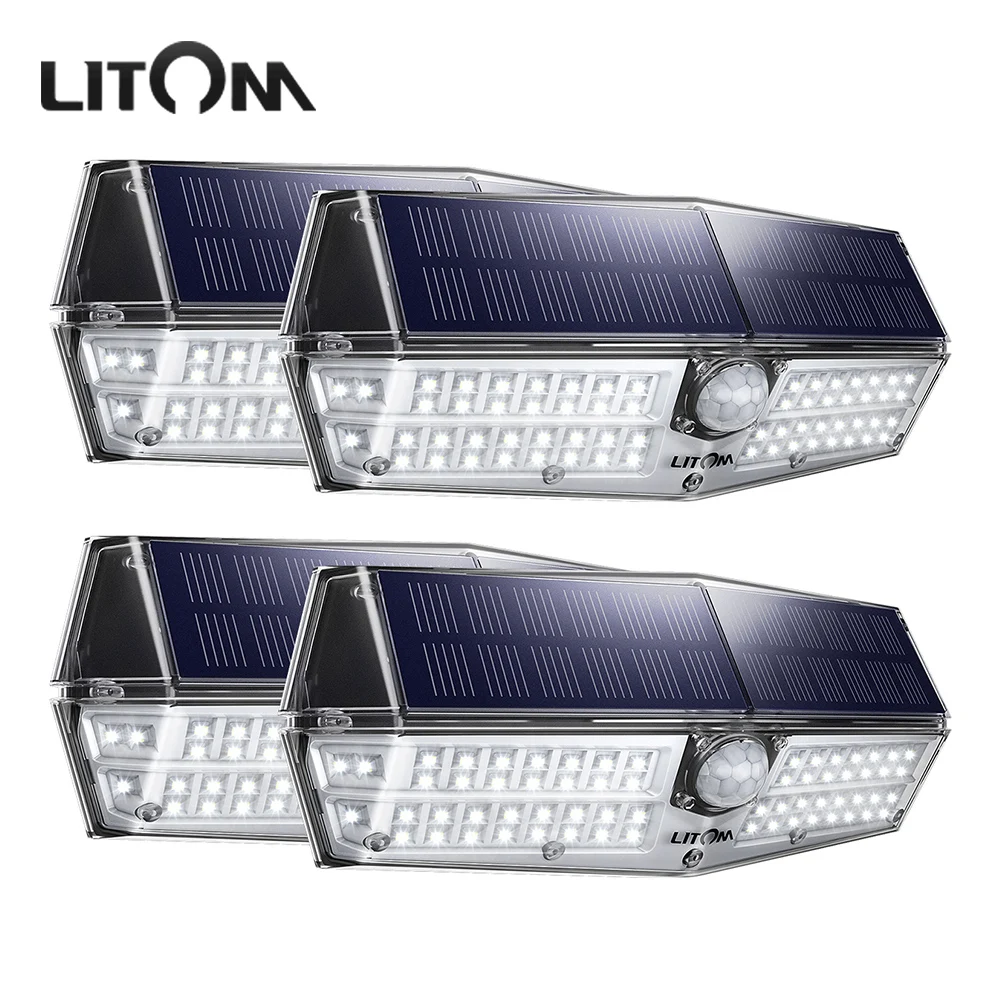 Litom CD175 3 регулируемых режима светильник 66 светодиодный Яркий Солнечный открытый s
