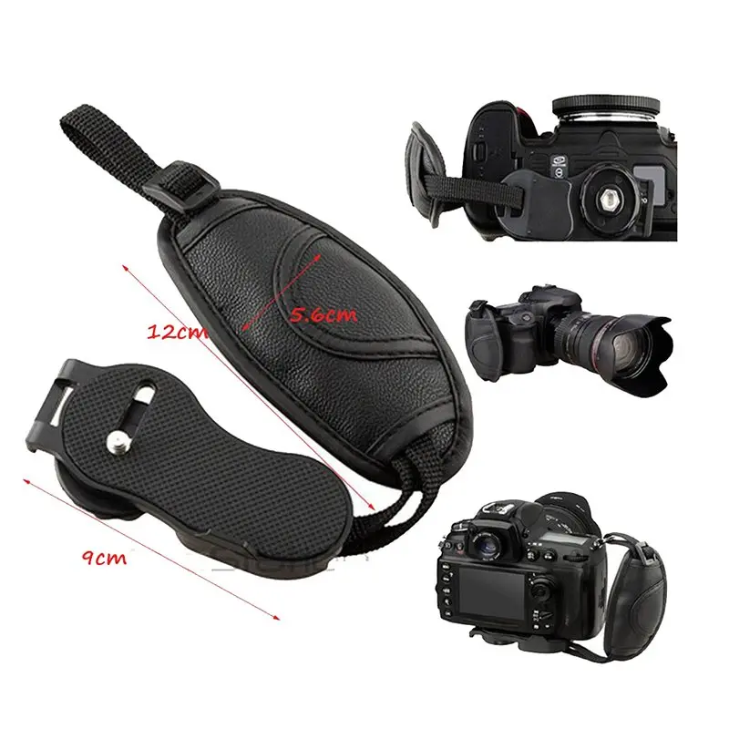 Универсальный кожаный ручной ремешок для камеры Canon Nikon Sony Pentax Minolta Panasonic Olympus
