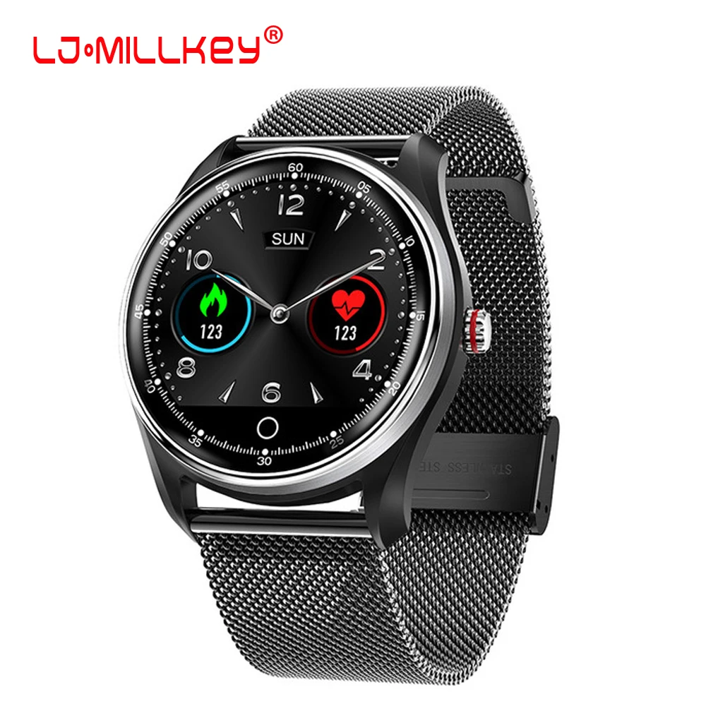 

2019 NEW ECG PPG Smart Bracelet Watch With Electrocardiograph Heart Rate Blood Pressure Monitor Smartwatch+8 languages Manual
