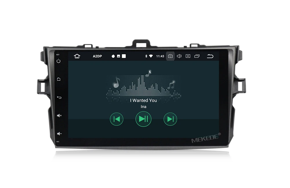 Flash Deal Big Screen 4G RAM Android 9.0 Octa-core Car DVD Player for Toyota Corolla E140/150 2006-2011 with Radio Wifi GPS DVR 32GB ROM 12