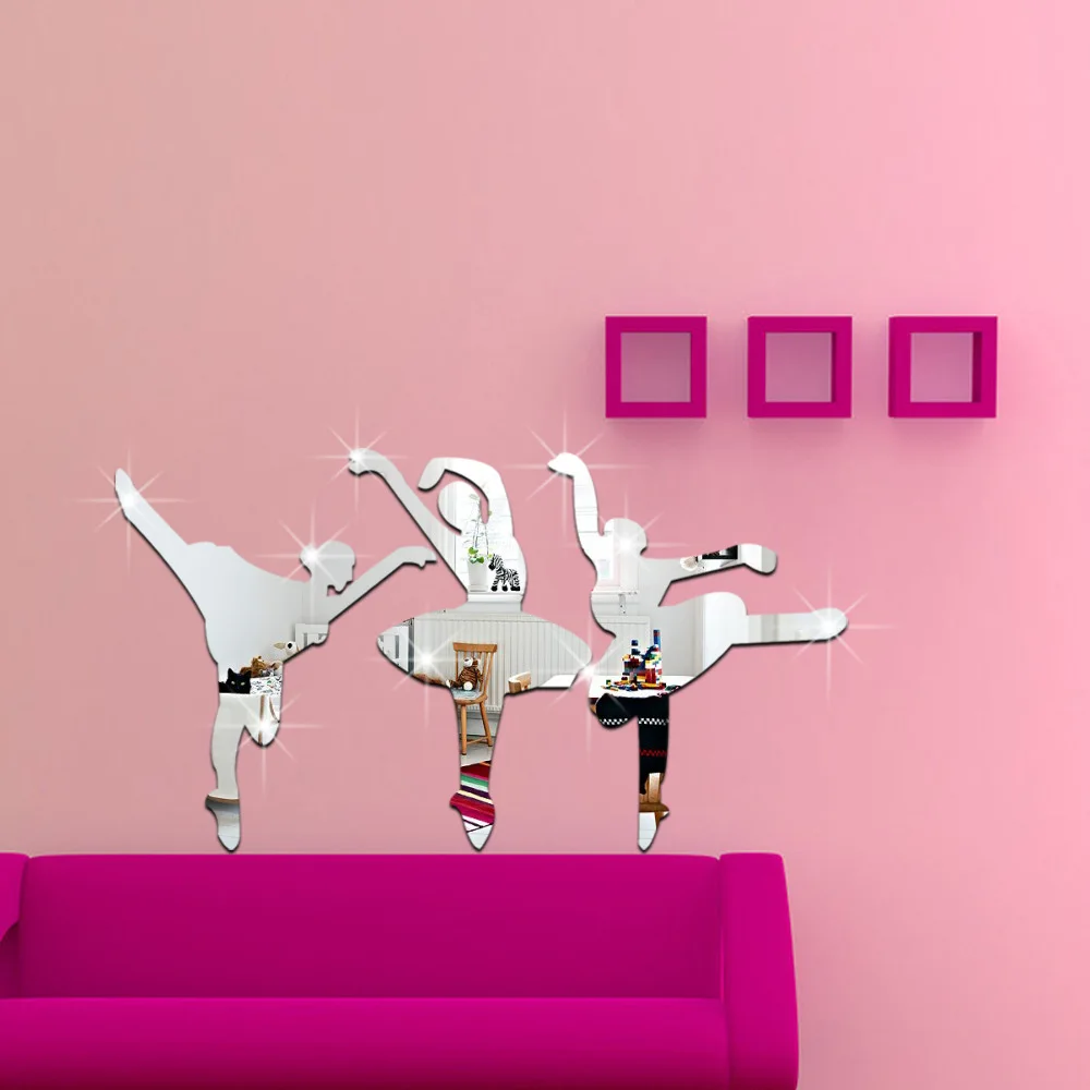 Acquista all'ingrosso online wall stickers ballet girl da ...