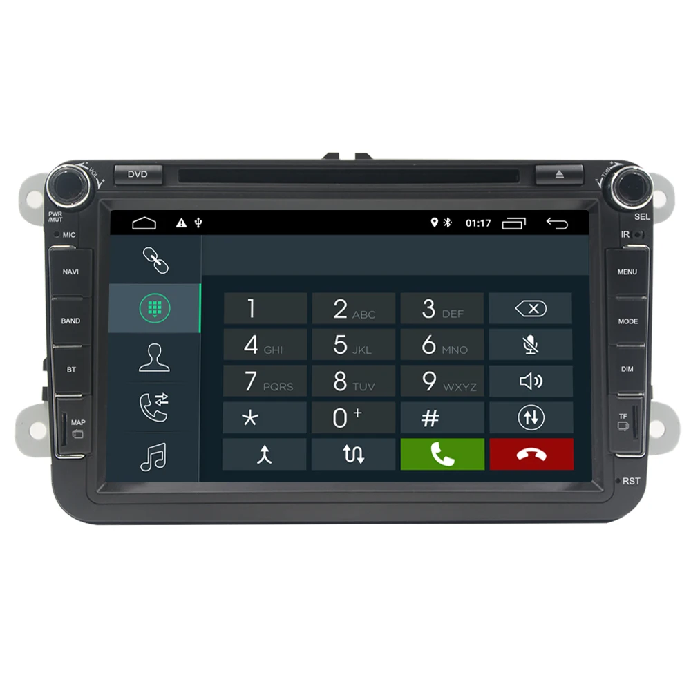 Sale 2G+16G 2DIN Android 8.1 Car DVD GPS RDS Radio Bluetooth for VW Tiguan Caddy JETTA PASSAT/B6/CC GOLF 5/6 POLO Touran 2