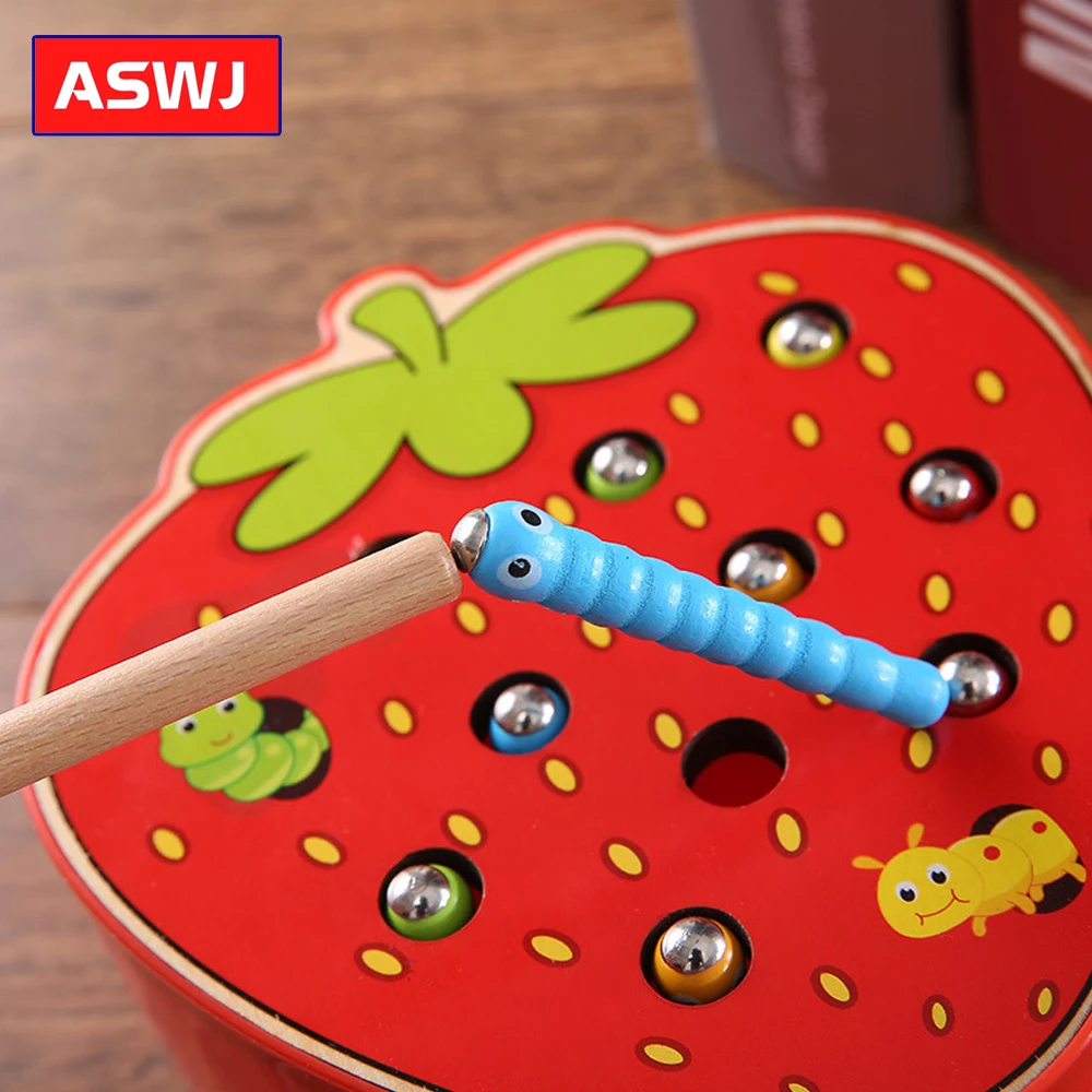 

Caterpillar Eats The Apple Montessori Wooden Toys Baby Memory Training Matching Pair Game Math Early Educational Interactive Toy