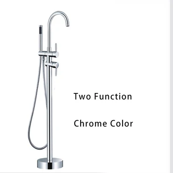 

Sanitary Ware Bathtub Floor Stand Faucet Mixer 360 Rotation Spout Bath Shower Accesssories Faucet Mixer Tap Brass Chrome black