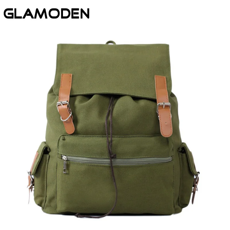 

New 2017 Summer Fashion Vintage Unisex Women's Backpack Canvas for School Bags Teenager Boy Large Pack Sack for Men Travel Bag