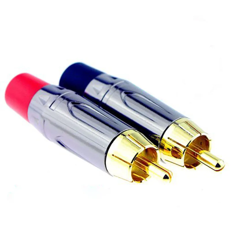 10pcs Gold plated RCA Soldering Connector AV Video Adapter Coaxial