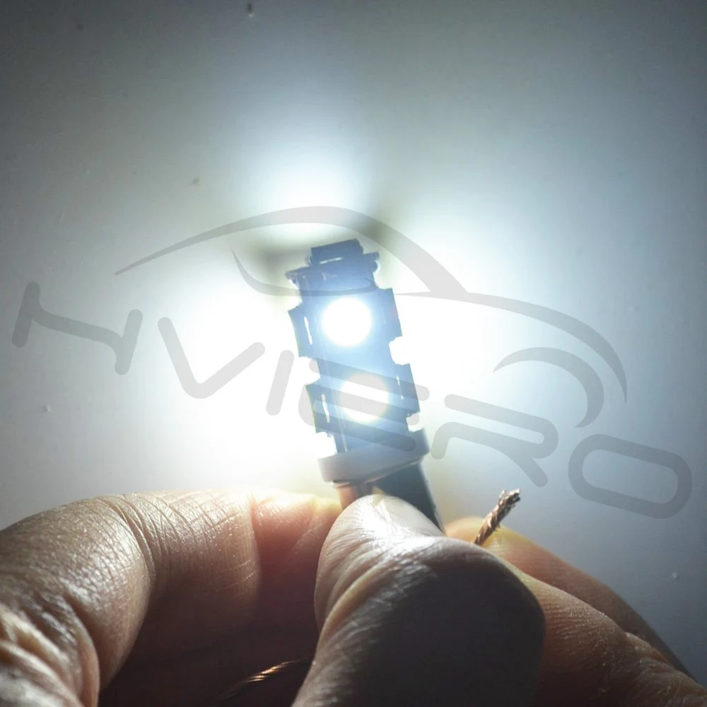 2X автомобильные габаритные лампы T11 Ba9s T4w 9Led 5050 белый авто светодиодный боковой