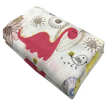 

Baby Blanket Cartoon Soft 70% Bamboo Fibre 30% Cotton Infant Printed Wrap Blankets Newborn Swaddle Rainbow high quality Blanket