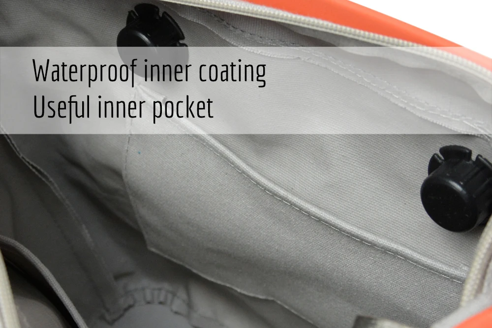 TANQU New Inner Lining Zipper Pocket for Classic Size Obag Super Advanced Insert with Inner Waterproof Coating for O Bag