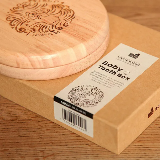 

Please note constellation Teeth Box organizer baby Milk teeth Wooden storage boxes tooth fairy for kids gifts 12 constellation