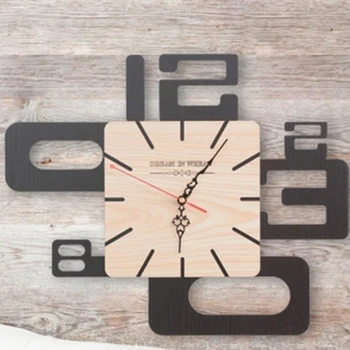 

Art Mute Abstract Wall Clock Large Simple Home Decoration Accessories Modern Wall Clock Klokken Wandklokken Home Watch 60C0014