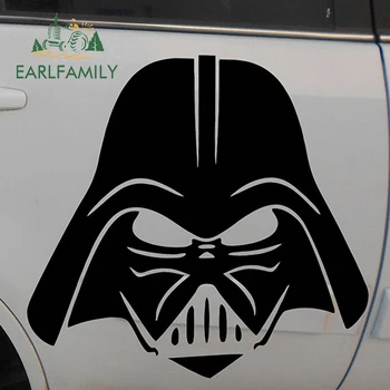 

EARLFAMILY 57cm x 57cm Brave Darth Vader Classic Steel Warrior Pattern Car Sticker Styling Hand Carving Decoration Vinyl Decal