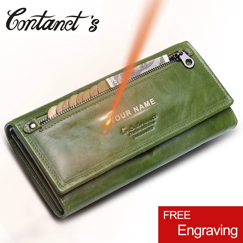 Female Coin Purse Genuine Leather Bags For Women Clutch Wallet Brand Designer Long Wallets Card Holder With Zipper Phone Holder contacts 2018 new brand design genuine leather woman wallets cell phone card holder female purse clutch women purse with zipper