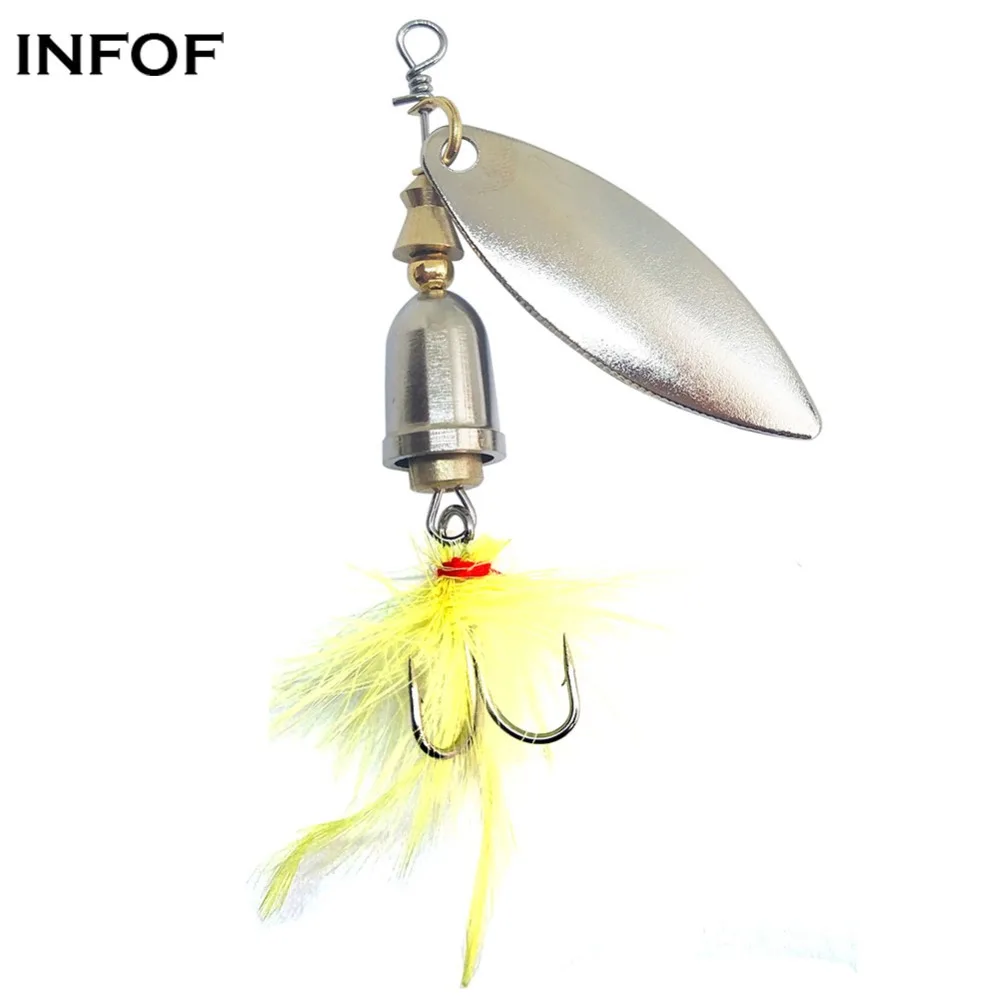 

INFOF 5pcs/10pcs Spoon Bait Spinnerbait Metal Fishing Lure 6cm/7.5g Spinning Spoons Trout Spinner Baits Sea Fishing Tackle