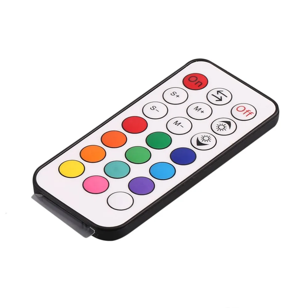 

DC 9-28V 144W Mini Wifi + IR 21 Keys Remote Controller for RGB LED Strip Smartphone Control Mini RGB LED WIFI Controller