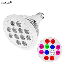 Tanbaby 660nm 630nm 460nm 525nm AC85-265V E27 12 ваттов светодиодные лампы для выращивания растений лампы для гидропонный садовый парник
