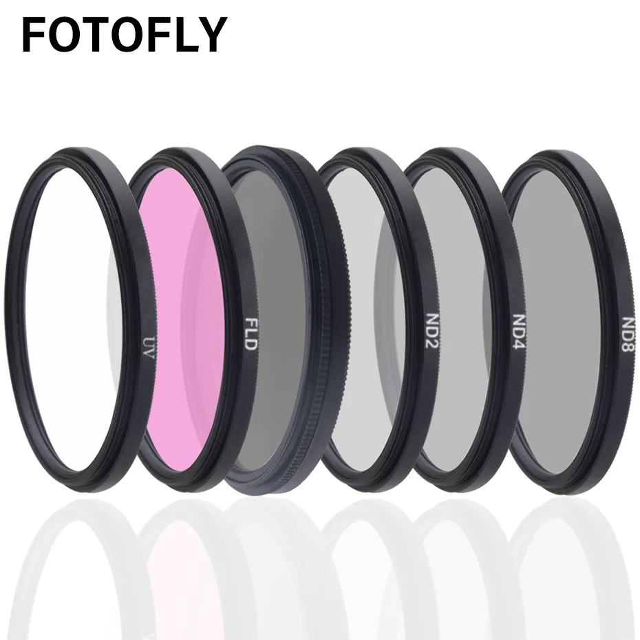 

FOTOFLY FLD UV CPL ND 2 4 8 Camera Filter Set 49 52 55 58 62 67 72 77 82 mm For Olympus Pentax Fuji DSLR Camera Lens Accessories