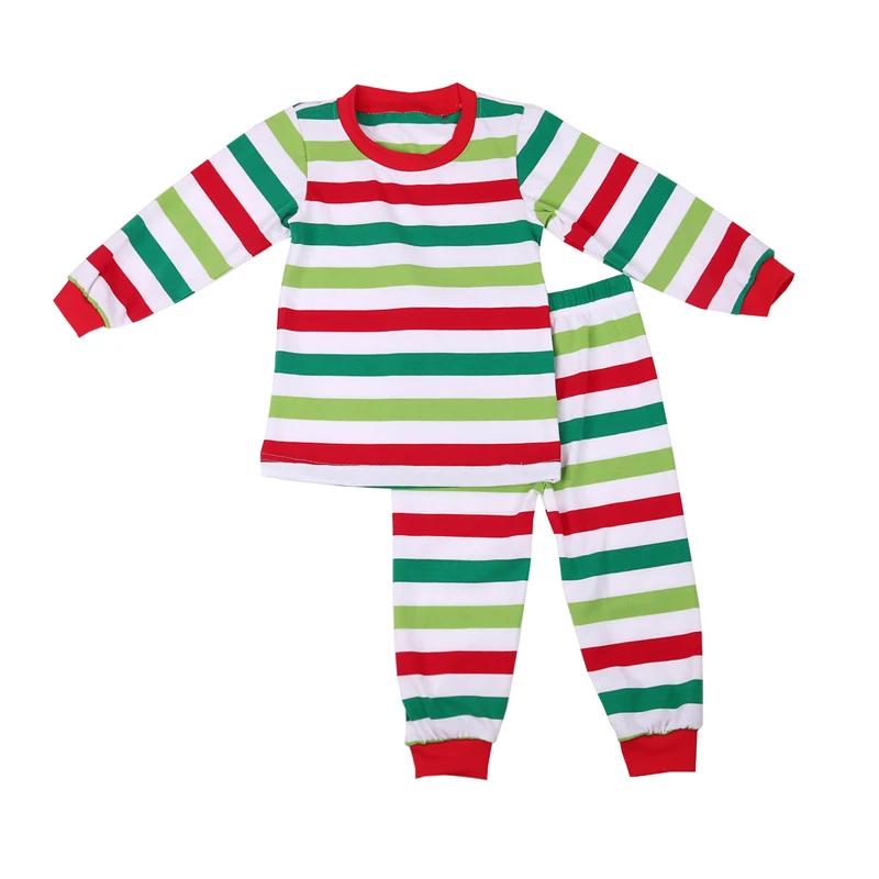 MUDBALA Rainbow Knitted Strip Pajamas For Toddler Baby Boy ...
