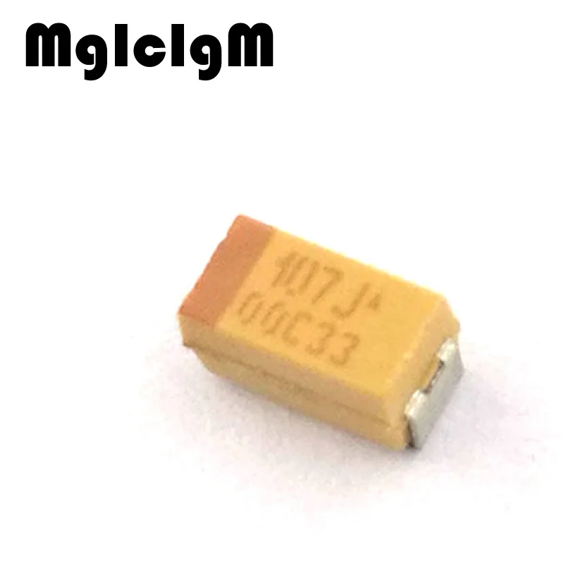 

MCIGICM 10pcs A 3216 100uF 6.3V SMD tantalum capacitor