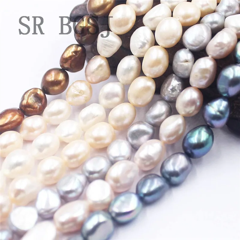 

Free Shipping 10x12mm Clearance Factory Price Baroque Potato Pearl Natural Large Pearl Freshwater Loose Beads 15"